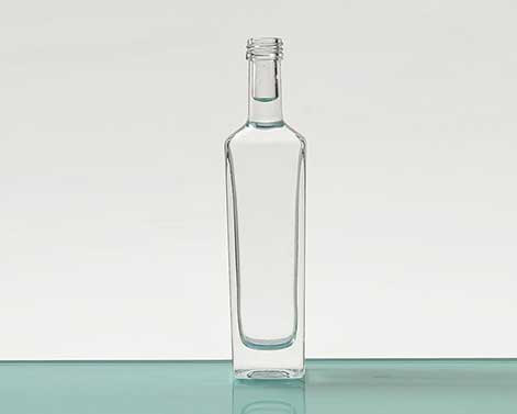 Botol kaca Roh persegi