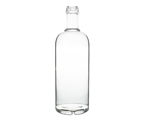 Botol Vodka silinder benang bulat atas batu api tinggi 1L