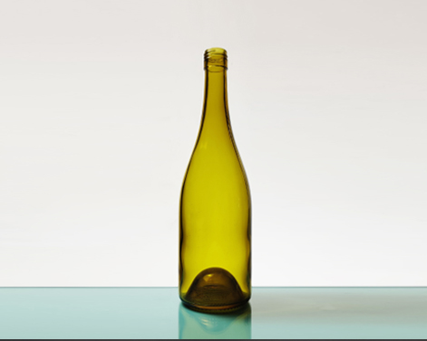 Botol anggur hijau antik 75CL Burgundy