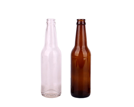 Botol Bir bulat berwarna coklat 330ml