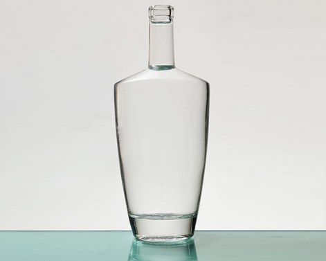 700ml bentuk Oval tinggi Flint Plate selesai botol Cognac