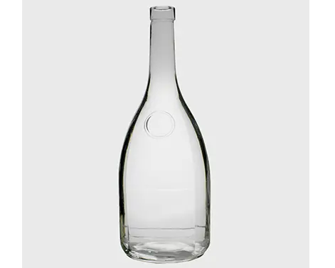 1L bentuk unik t-cork Top Label Panel Normal Flint wiski botol