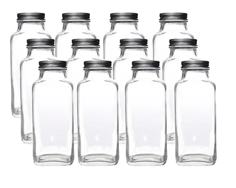 Botol kaca teh kopi cantik bentuk bulat