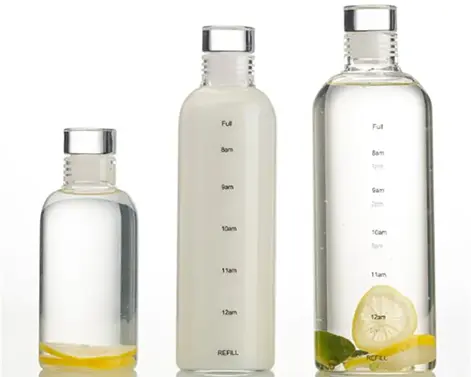 Botol kaca air pegas warna kristal ekstra 750ml