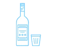 Botol kaca Spirit per tipe