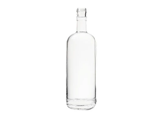 750ml bulat ekstra putih Flint Thread Top Spirit Gin botol kaca