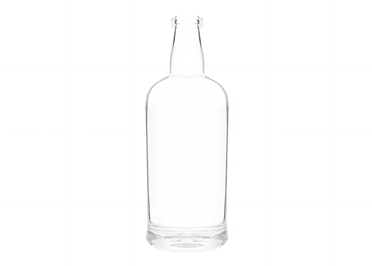 Botol wiski personalisasi 75cl dasar kaca berat untuk grosir