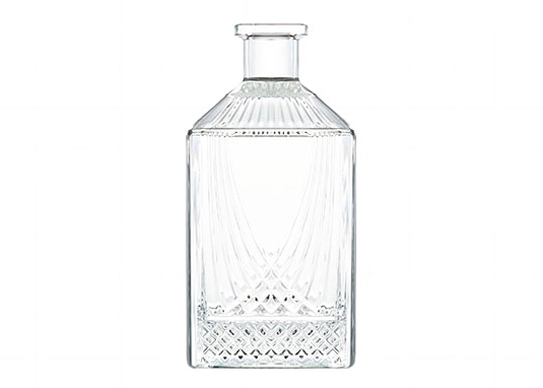 Ekstra putih Flint persegi 750ml kaca Vodka Rum Tequila botol