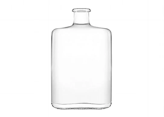 Botol minuman keras 75cl Hip Flask 750ml botol Gin kaca bentuk Oval