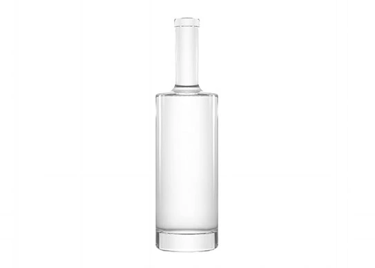 Botol roh khas 750ml botol kaca kemasan Vodka bentuk bulat