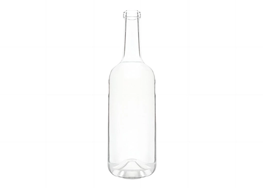 Botol kaca ramah lingkungan botol alkohol panjang Cork Finish