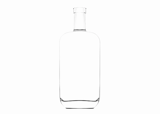 Botol Bourbon persegi panjang 750ml pabrik Cina grosir botol minuman keras