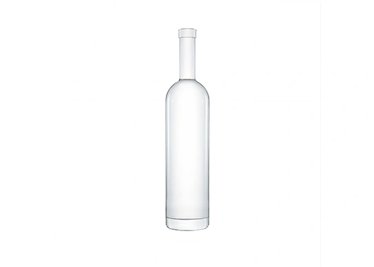 Botol anggur es silinder 700ml, sumbat gabus selesai botol kaca