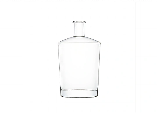 Botol kaca datar Oval ekspor ke Eropa