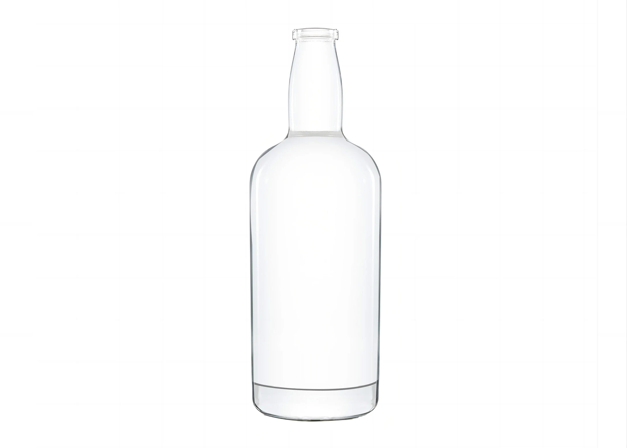 500ml botol wiski penutup gabus kaca Flint ekstra