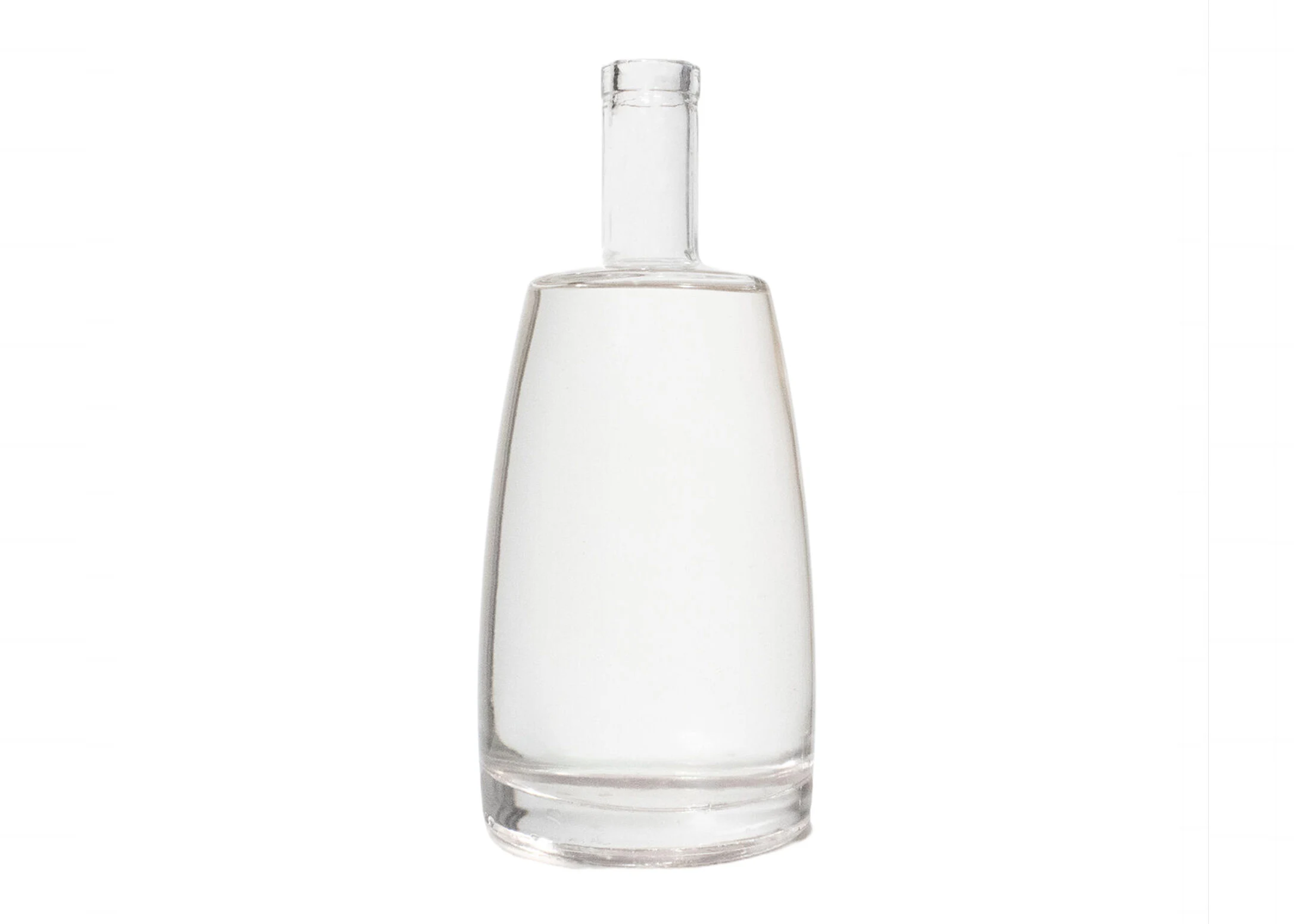 Baru 500ml botol Tequila bentuk bulat ekstra kaca batu api