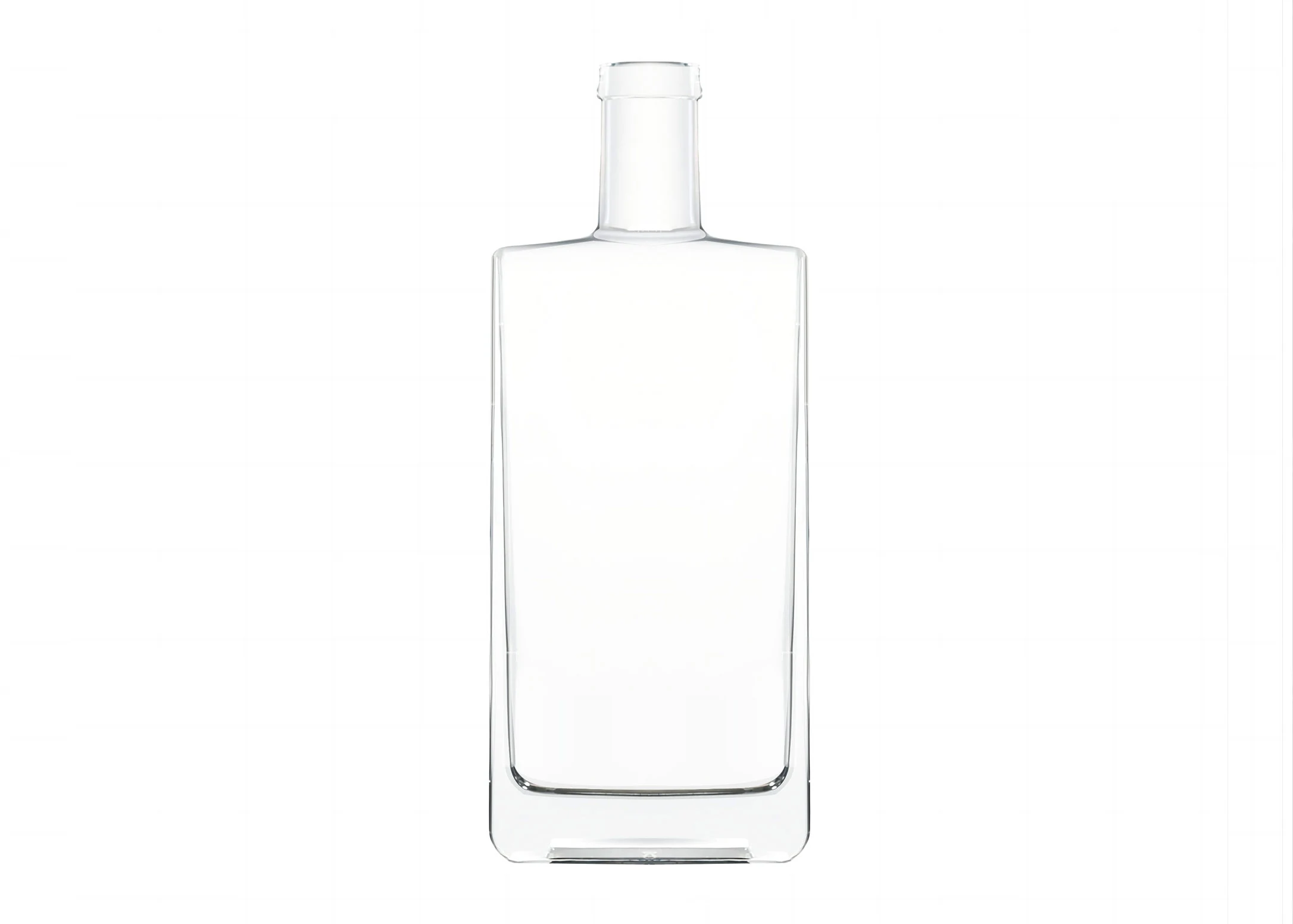 Botol kaca persegi panjang 500ml kaca Flint ekstra t-cork Top