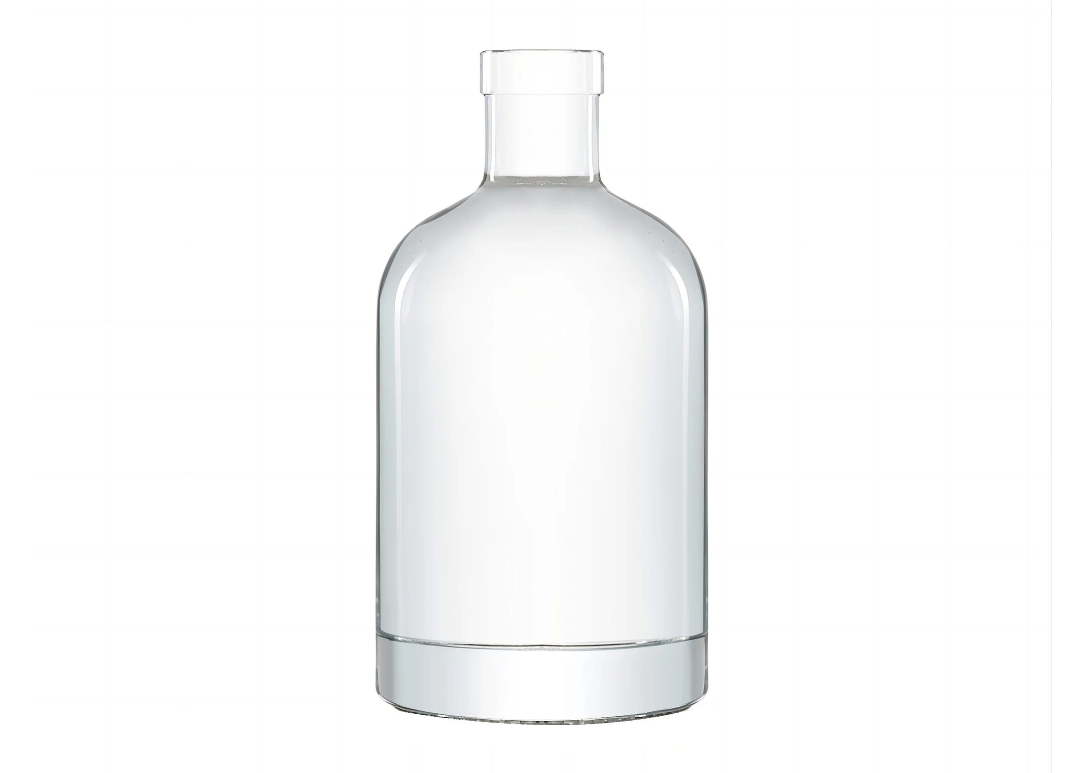 Botol kaca kemasan alkohol bulat silinder