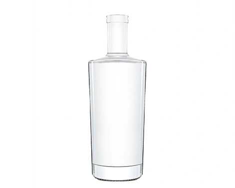 Botol kaca kristal bulat 1000ml Gin kemasan minuman keras