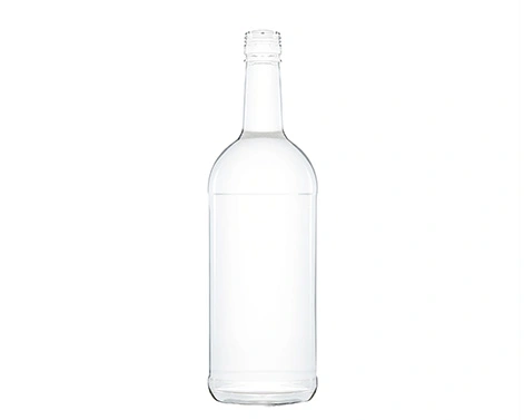 Kemasan botol kaca Flint tinggi bulat 1000ml