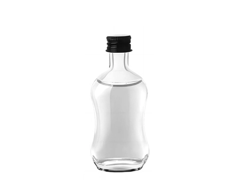 50ml kaca pinggang ramping Vodka Gin Rum botol Tequila dengan tutup GPI untuk pengemasan minuman keras