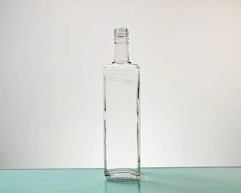 Botol brendi minuman Spirit tinggi persegi 500ml