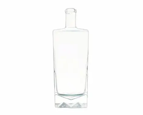 750ml persegi ekstra putih Flint wiski botol