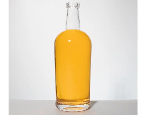 Botol wiski personalisasi 75cl dasar kaca berat untuk grosir